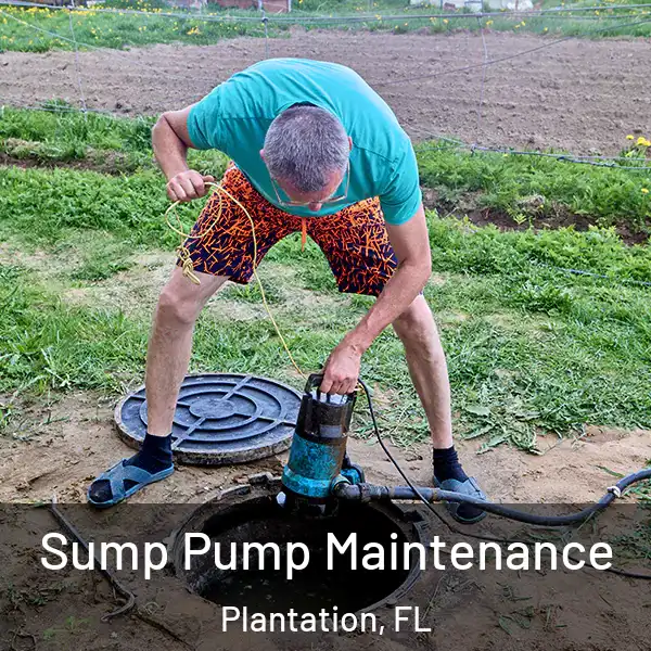  Sump Pump Maintenance Plantation, FL